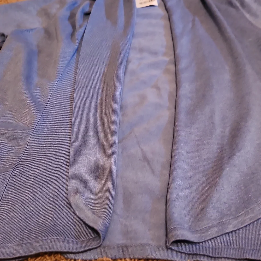 NWT Light Blue Open Front Cardigan Size 1X - Picture 3 of 6